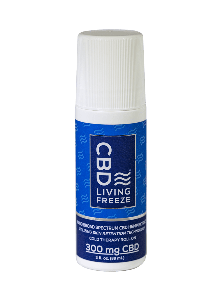 CBD Living Freeze Roll On- 300mg Nano CBD