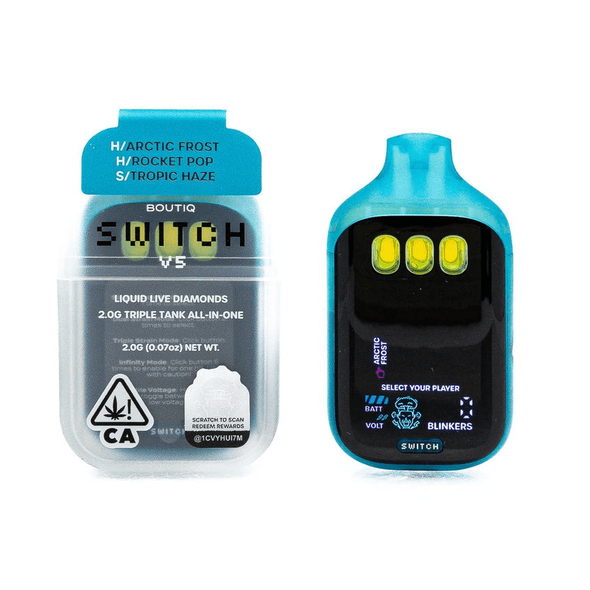 BOUTIQ Switch V5 Liquid Live Diamonds 2g Triple Tank Disposable Pen *4/$110*