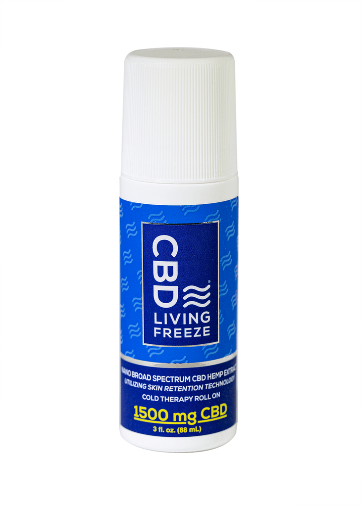 CBD Living Freeze Roll On- 1500mg Nano CBD