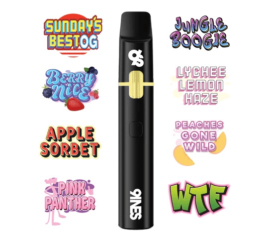 9INES LIVE RESIN Disposable 2g Vape Pen *2/$65*