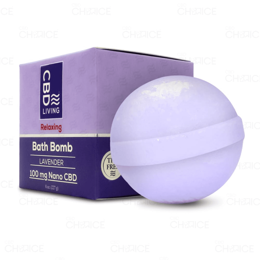 CBD Living Bath Bomb 100mg Nano CBD