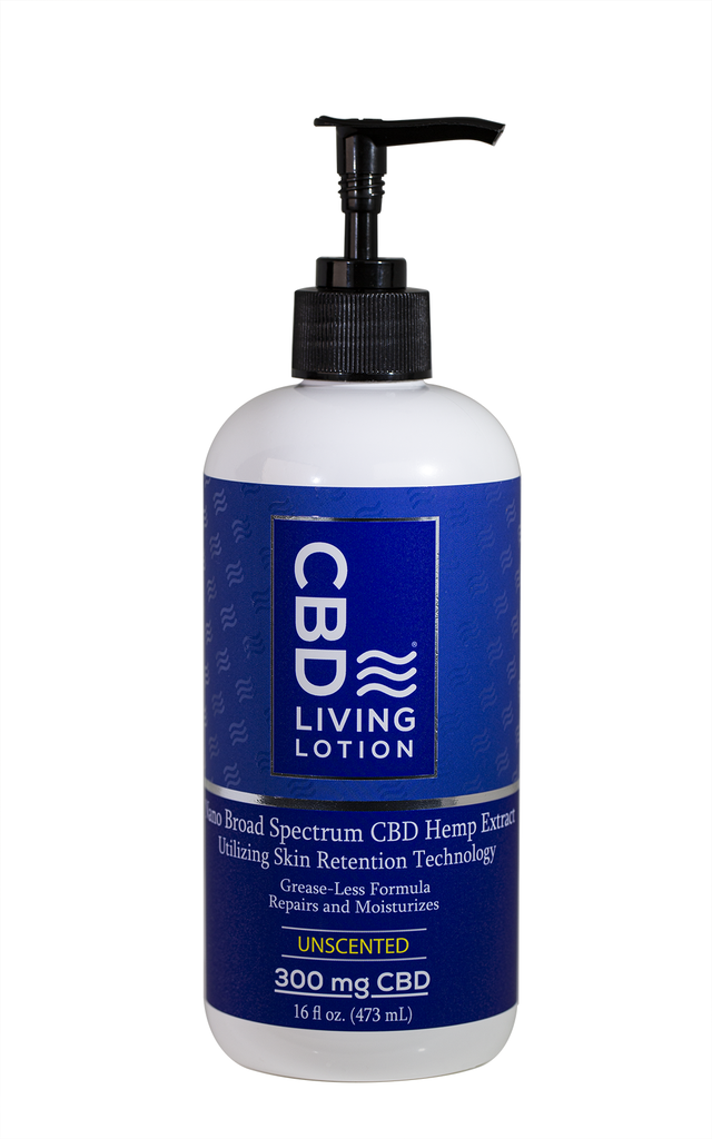 CBD Living Lotion- Unscented 300mg